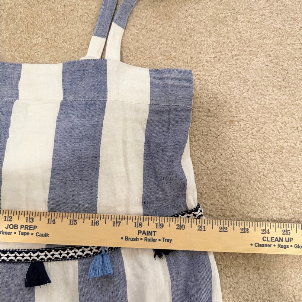 Tommy Bahama St. Lucia Rugby Stripe Midi Dress with pockets Size Large - Picture 9 of 9